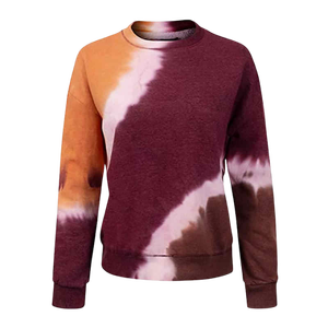 Sudadera Unisex con Cuello Redondo y Estampado Tie-Dye, Corte Regular, Tejida, Informal, para Otoño - Product Image 2