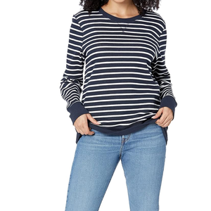 Sudadera de Mujer de Alta Calidad, Estilo Vintage, con Estampado Francés, Cuello Redondo, Material de Poliéster/Algodón - Product Image 1