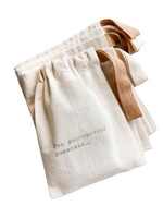 Sac de voyage en toile de coton et lin beige, sac de rangement multifonctionnel, durable, flexible, réutilisable pour la blanchisserie, l'hôtel et la garde-robe