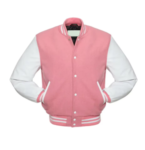 Blouson universitaire unisexe coupe-vent en laine respirante avec logo personnalisé, col montant, fermeture éclair et doublure en soie – Vente en gros de haute qualité - Product Image 1