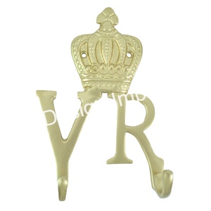 Gancho de pared VR decorativo de lujo, gancho decorativo de precio barato con 2 soportes, accesorios de decoración del hogar, gancho de Metal para abrigos - Product Image 1