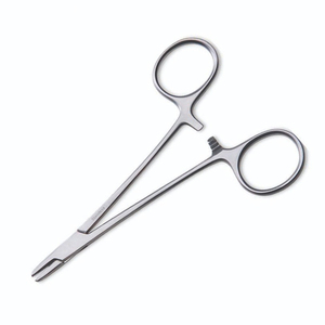 STKR INTERNATIONAL Porte-aiguille chirurgical manuel robuste en acier inoxydable de qualité supérieure, instrument de classe I certifié CE pour la chirurgie - Product Image 4