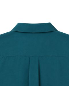 Teal Oversized Casual Men <b>Shirt</b> <b>Half</b> Sleeve <b>Button</b> Up Summer Beach Cuban Collar Loose Fit Streetwear Top <b>Shirt</b> Fashion Wear New - Product Image 4