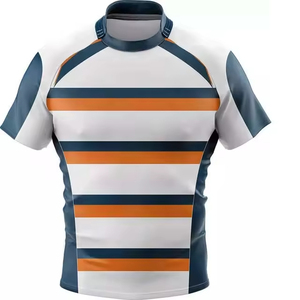 Maillot de rugby personnalisé léger, sublimation professionnelle, logo personnalisé, pour hommes, femmes, écoles, clubs, uniforme de rugby, tenue de rugby - Product Image 1