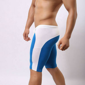Shorts de course à compression à séchage rapide pour hommes, taille mi-haute, pour la gym et le fitness, avec logo couleur personnalisé et cordon de serrage - Product Image 6
