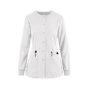 Veste médicale extensible confortable pour un port professionnel toute la journée dans les hôpitaux, les cliniques, vestes médicales faciles à entretenir - Product Image 3