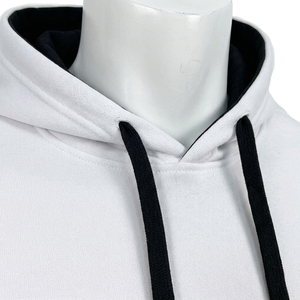 Conjunto Deportivo Informal para Hombre con Capucha Gris, Traje para Correr de Color Sólido, Poliéster y Algodón, Manga Larga, Pantalones con Cordón y Bolsillos Laterales - Product Image 5