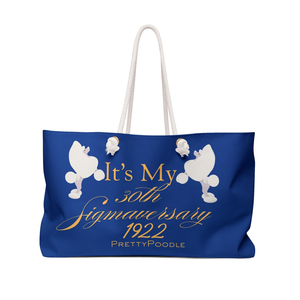 Sigma Gamma Rho Weekender <b>Bag</b> Pretty Poodle <b>Bag</b> SGRHO Gift Keepsake Travel Tote <b>Large</b> Capacity Overnight <b>Beach</b> <b>Bag</b> Custom - Product Image 1