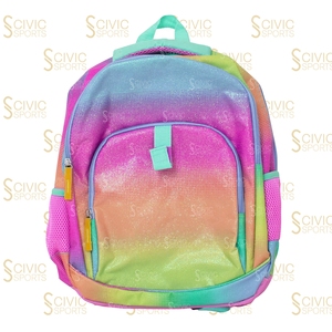 Premium Glitter Cheerleading Bag With Shiny Sparkle Finish <b>Kids</b> <b>Backpack</b> Names and Colors 100% Polyester Glitter Shoulder Bags - Product Image 1