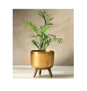 Pot de fleurs en métal sculpté à la main, moderne et écologique, pour une utilisation en intérieur/extérieur, balcon, jardin et décoration de la maison - Product Image 5
