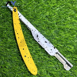 มีดโกนหนวดแบบสไลด์ล็อคสำหรับร้านตัดผม พร้อมด้ามจับพิมพ์ลายและลงหมึกแบบ OEM มีดโกนสไตล์ร้านเสริมสวย ผู้ผลิตและจำหน่ายโดยตรงจากโรงงาน - Product Image 4