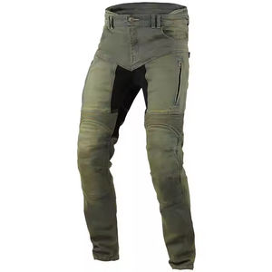 <b>Men</b> pockets patchwork black cargo <b>biker</b> <b>jeans</b> for motorcycle plus size slim fit pleated stretch denim pants - Product Image 5