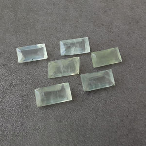 Prehnita Natural, Corte Facetado, Calibrada, Rectangular, Calidad AAA+, Piedra Preciosa Suelta, Certificada por Terceros, Todos los Tamaños - Product Image 4