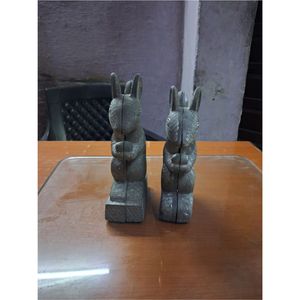 Figura Decorativa de Conejo de Metal Fundido, Escultura Rústica Artesanal, Estatua de Animal, Venta al por Mayor, Decoración para Mesa de Sala de Estar, Adorno de Escritorio - Product Image 1
