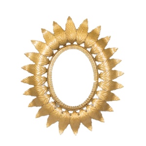 Hot Selling Iron <b>Mirror</b> Art <b>Irregular</b> Circular Living Room Metal Frame Wall <b>Mirror</b> Decor Christmas Vintage Luxury Space Casual - Product Image 1