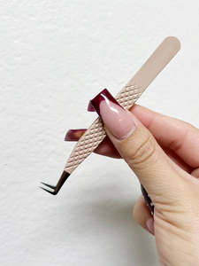 Pinzas para extensiones de pestañas postizas y suministros de belleza profesionales, pinzas de volumen - Product Image 4