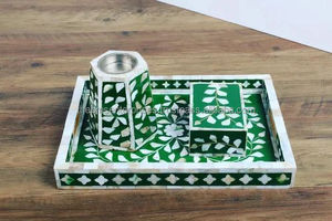 Juego de Incienso Oud con Incrustaciones de Madera y Nácar para un Hogar Lujoso, Regalo para Eid y Ramadán, Juego de Incienso con Incrustaciones de Conchas Marinas - Product Image 3