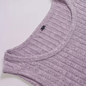 Ensemble deux pièces jupe longue en molleton 300g 100% coton vintage uni ultra doux pour femme, style streetwear décontracté et écologique - Product Image 3