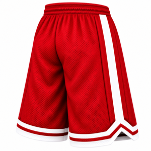 Pantalones Cortos de Baloncesto Personalizados para Hombre, Pantalones Deportivos de Malla con Rayas en Contraste, Pantalones Cortos de Gimnasio con Cordón Ajustable, Pantalones Cortos de Baloncesto Personalizados para Hombre, Corte Holgado - Product Image 6