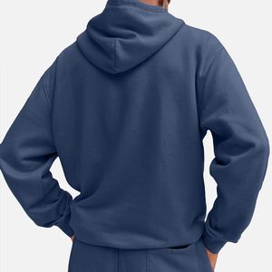 Sudadera con capucha y cremallera para hombre, 100% algodón, ecológica, extragrande, personalizada - Product Image 4