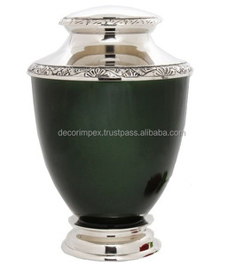 Hight Quality Cremation Urn Long <b>Feather</b> Bird Engraved Cremation Urn Premium Quality Handcrafted Best Selling Human Ashes Urn - Product Image 2