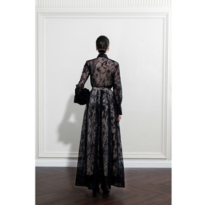 Blusas de mujer de gran venta, suministro ODM, blusa de encaje floral de alta costura, 150 gramos, blusas y tops formales/de noche para mujer - Product Image 5