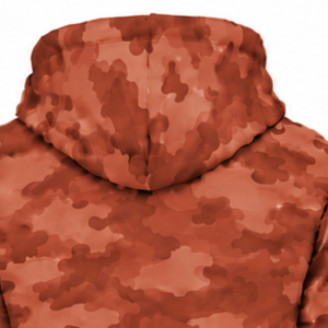 Rust Orange <b>Camo</b> Tracksuit Unisex Hooded <b>Jacket</b> Jogger Pants Set Custom Camouflage Casual Streetwear Sports Training Outfit - Product Image 5