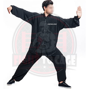 Uniforme de Kung Fu Personalizado para Adultos, de la Más Alta Calidad, Suave y Transpirable, 100% Poliéster, Tela de 140g, Ropa para Artes Marciales - Product Image 4