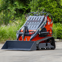 Günstiger Kleiner Gartenlader, Kompakt-Raupenlader, Multifunktionaler Raupenlader mit Schaufel, Hydraulikhammer und Erdbohrer