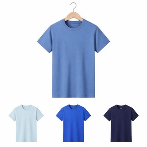 เสื้อยืดเด็กคุณภาพสูง ไซส์ใหญ่ ผ้าฝ้าย 100% สีพื้น พิมพ์ลายได้ตามต้องการ สไตล์สตรีทแวร์ สำหรับเด็กใส่ในช่วงฤดูร้อน - Product Image 3