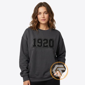 GREEK TREASURES Sudadera Personalizada Bordada al por Mayor para Mujeres de la Hermandad Zeta Phi Beta, de Algodón y Felpa, Transpirable, con Cuello Redondo - Product Image 4
