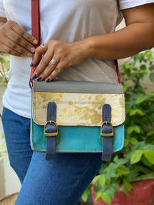 Bolso de mano de Piel Reciclada hecho a mano para mujer, bandolera de Color rechoncho, de alta calidad, multiusos - Product Image 4