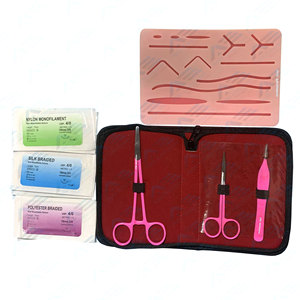 Kit de Sutura para Estudiantes de Medicina, Almohadilla de Práctica de Sutura, Instrumento Médico, Kit de Disección, Almohadilla de Piel para Práctica de Sutura Anatómica - Product Image 1