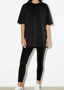 T-shirts en coton respirant à séchage rapide, col rond, personnalisables en gros avec logo, de luxe, écologiques, pour l'été, à motifs graphiques, unis pour femmes - Product Image 4