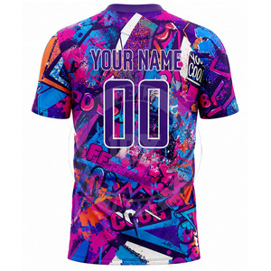 ชุดฟุตบอล OEM เสื้อและกางเกงฟุตบอลสั่งทำพิเศษ ผ้าโพลีเอสเตอร์ ระบายอากาศได้ดี ชุดฝึกซ้อม โรงงานผู้ผลิต - Product Image 5