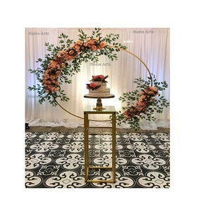Juego de 2 centros de mesa de metal con diseño circular, de la mejor calidad, tamaño personalizado, centro de mesa circular de Home Arts - Product Image 5