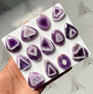 MAHNAJ GEMS Wholesale Bulk Natural Star Amethyst Cabochon Healing Crystal Quartz Star Amethyst Loose Chakra Spiritual Raw Stone - Product Image 3
