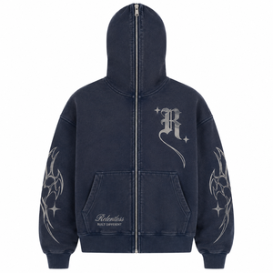High Quality Spandex/<b>Polyester</b> Fleece Men Winter full zip Comfortable Breathable Hoodie Pullover Loose Fit Luxury Designer - Product Image 2