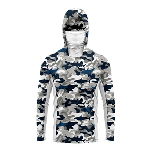 Hoodie de pêche unisexe à manches longues avec logo personnalisé, séchage rapide, protection UPF UV, grande taille - Product Image 4