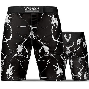 Shorts de combat MMA Black Thunder, shorts d'entraînement de Muay Thai, de kickboxing et de grappling pour hommes, design personnalisé - Product Image 5