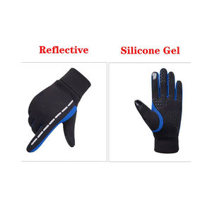 Gants de cyclisme, de ski et de snowboard imperméables, chauds, en polaire épaisse, résistants au vent et compatibles avec les écrans tactiles - Product Image 2