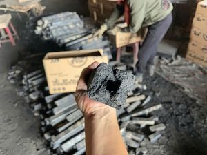 Briquetas de Carbón Cuadradas de Primera Calidad, Estilo Vietnamita, Hechas a Máquina, 91.3% de Carbono, 7000-8000kcal/kg, para Uso Industrial y en Restaurantes - Product Image 3