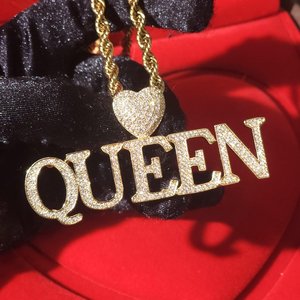 Collier Pendentif Personnalisé avec Nom Sertie de Diamants Moissanite Style Hip Hop Bling pour Hommes - Product Image 3