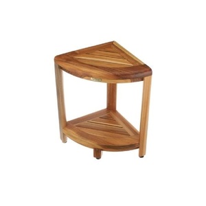 Banc de douche en teck, fabriqué en Indonésie, meuble en bois massif - Product Image 1