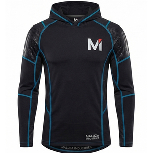 Conjunto Deportivo de Verano para Hombre, Marca Privada de Fábrica OEM, Sudadera con Capucha de Felpa, Pantalones Deportivos, Corte Ajustado, Transpirable, de Secado Rápido - Product Image 1