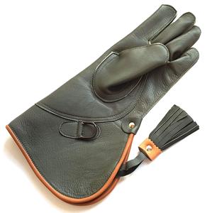 Gant de fauconnerie en cuir véritable robuste pour homme – Protège-bras extra long pour la manipulation des faucons, des houkats et des aigles - Product Image 5