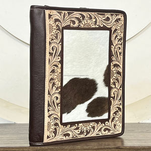 Superbe Organiseur Portefeuille en Cuir de Vachette avec Fermeture Éclair, Reliure à Anneaux, Bloc-Notes et Organiseur Professionnel – Édition Spéciale Septembre - Product Image 2