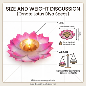 Lampe à huile flottante artisanale en métal rose en forme de lotus, article traditionnel indien pour la Pooja, décoration de maison pour les fêtes, article de fournisseur en gros - Product Image 6