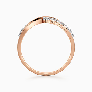 Luxury Infinity Twist Lab Grown Diamond <b>Ring</b> for Women 10K 14K 18K Gold 925 935 Silver <b>Rhodium</b> Plated Trendy <b>Ring</b> - Product Image 4