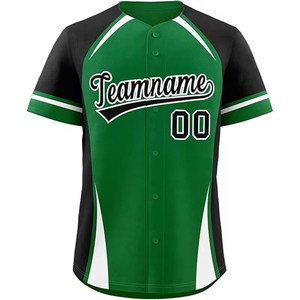 Camiseta de Béisbol Personalizada con Impresión por Transferencia de Calor, Uniforme Deportivo, 100% Poliéster, Absorbente de Humedad, Antibacteriano, Fabricante - Product Image 3